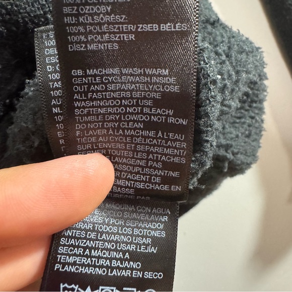 The North Face Osito Fleece Jacket Black Full Zip Women XS Soft Cozy - Picture 5 of 8